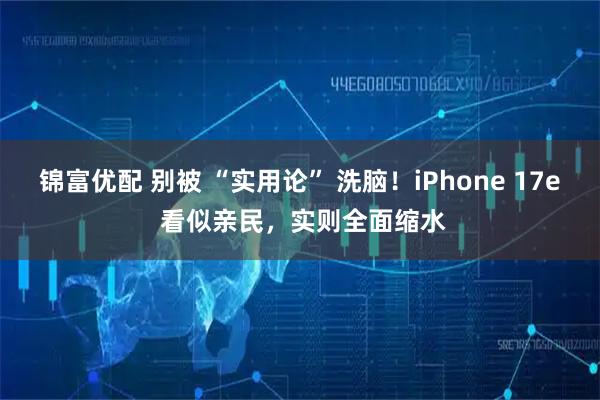 锦富优配 别被 “实用论” 洗脑！iPhone 17e 看似亲民，实则全面缩水