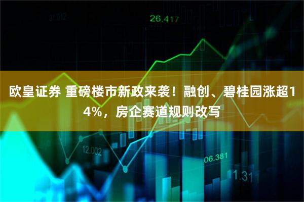 欧皇证券 重磅楼市新政来袭！融创、碧桂园涨超14%，房企赛道规则改写